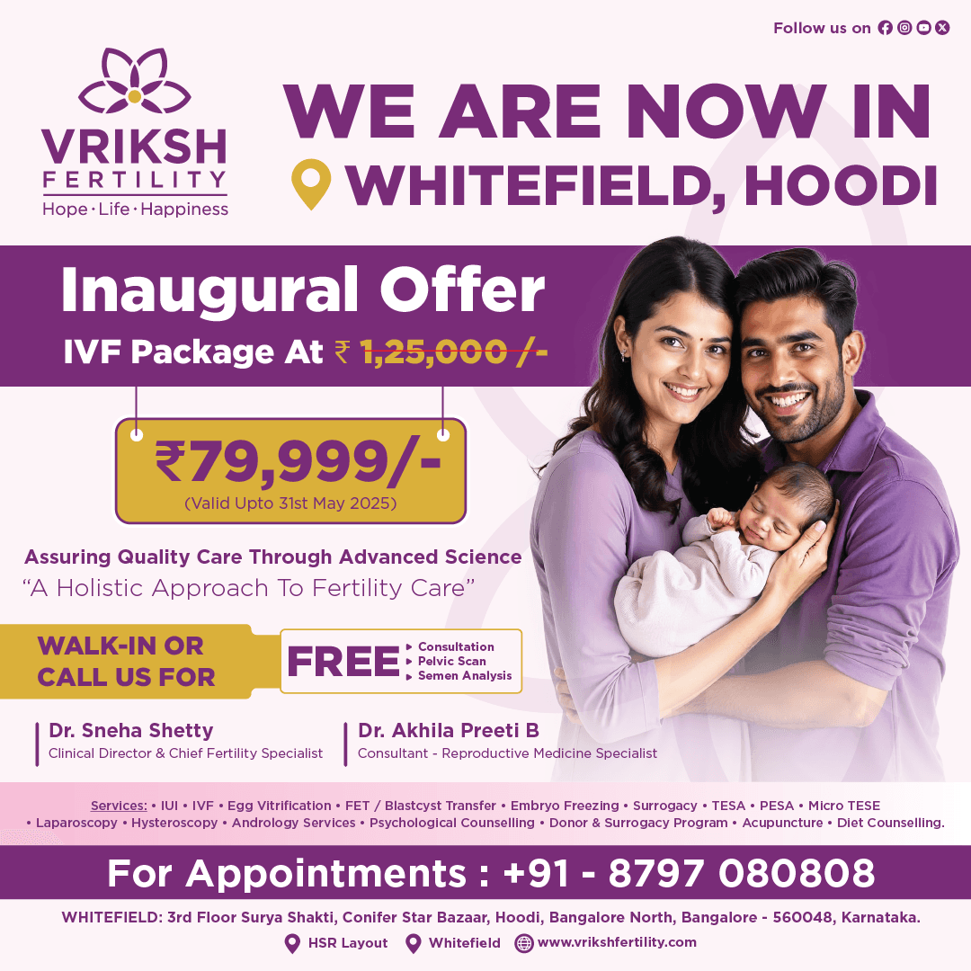 Vriksh Fertility IVF treatment offer creative