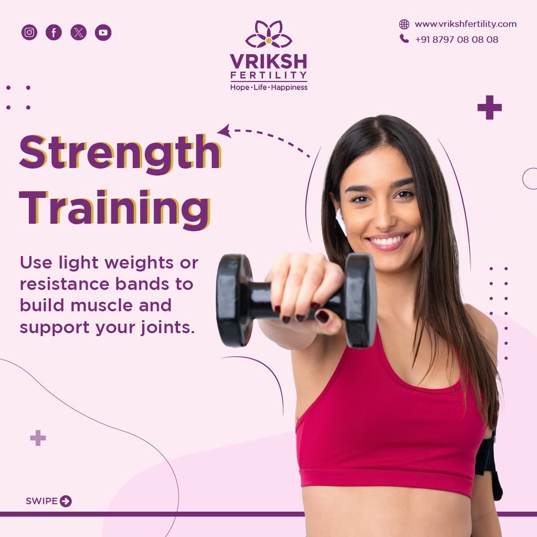 Vriksh Fertility exercise tips awareness post